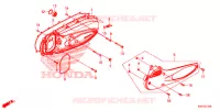 COPERTURA LATO SINISTRO per Honda SH 150 ABS 5ED 2022