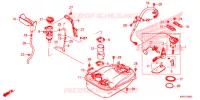 SERBATOIO COMBUSTIBILE per Honda SH 150 ABS 5ED 2022