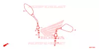 SPECCHIETTO per Honda SH 150 ABS 5ED 2022