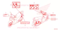 ETICHETTA CAUZIONE per Honda SH 150 ABS 2022