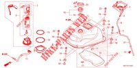 SERBATOIO COMBUSTIBILE/POMPA COMBUSTIBILE per Honda X ADV 750 2022