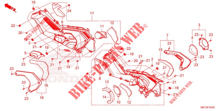 COPERTURA LATO per Honda X ADV 750 -3ED- 2022