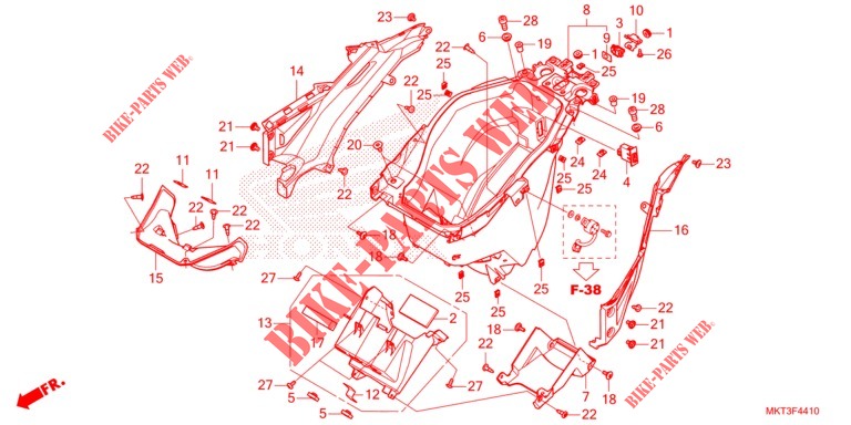 SCATOLA BAGAGLI per Honda X ADV 750 -3ED- 2022