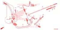PEDALE/BRACCIO AVVIATORE A TIRO per Honda CG 125 CARGO KICK 2014