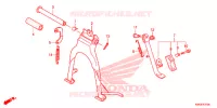 PIEDE D'APPOGGIO per Honda CG 125 CARGO KICK 2014