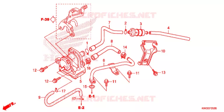 VALVOLA ASPIRAZIONE ARIA Honda MOTO 125 CG 2014  CG125CKSE