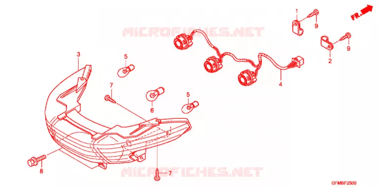 LUCE COMBINAZIONE POST. Honda SCOOTER 110 LEAD 2013  NHX110D