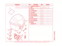 BAULETTO 35L *NH312M* per Honda SH MODE 125 2021