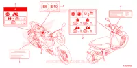 ETICHETTA CAUZIONE per Honda SH MODE 125 2021