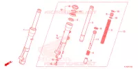 FORCELLA ANTERIORE per Honda SH MODE 125 2021