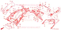 PARAFANGO POSTERIORE / FANALE ILLUMINAZIONE TARGA  per Honda SH MODE 125 2021