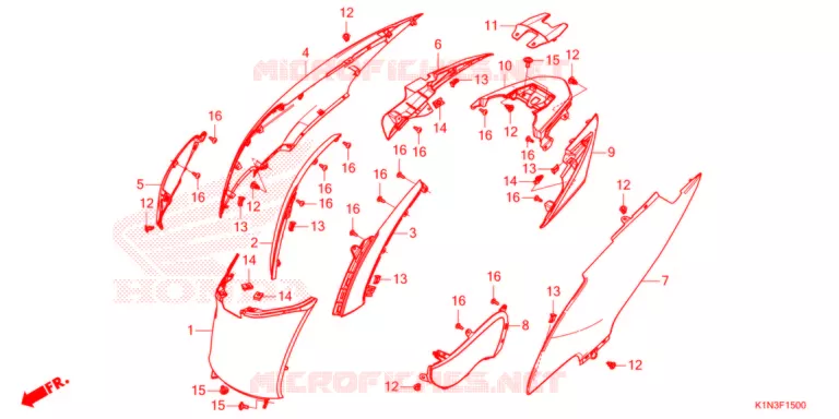 COPERTURA CORPO Honda SCOOTER 125 SH 2021  FSH125M
