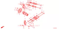 ALBERO A CAMME/VALVOLA per Honda SH MODE 125 E 2021