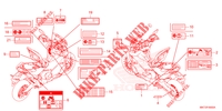 ETICHETTA CAUZIONE per Honda X ADV 750 LOWER 2022