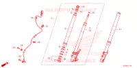 FORCELLA ANTERIORE/GAMBA STERZO per Honda GROM 125 ABS 2023