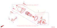 PIEDE D'APPOGGIO/BRACCIO AVVIATORE A TIRO per Honda GROM 125 ABS 2023