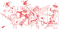 SERBATOIO COMBUSTIBILE/POMPA COMBUSTIBILE per Honda AFRICA TWIN 1000 DCT RED 2016