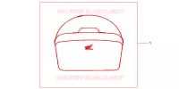 BORSA INT.TOP CASE per Honda XL 1000 VARADERO 2004