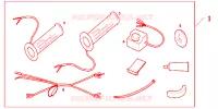 MANOPOLE RISCALD. per Honda XL 1000 VARADERO 2004