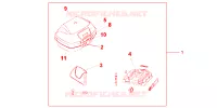 TOP CASE 45L per Honda XL 1000 VARADERO 2004