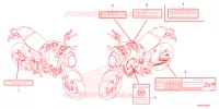 ETICHETTA CAUZIONE (CA,LO,2KO,KO) per Honda MSX 125 ABS 2022