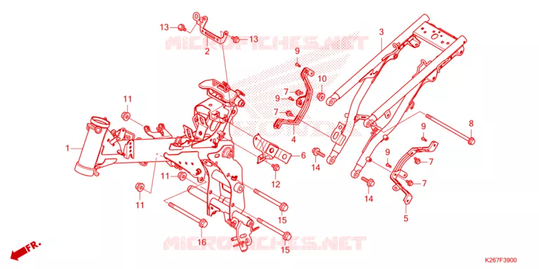 CORPO TELAIO Honda MOTO 125 MSX 2022  MSX125AN
