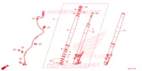 FORCELLA ANTERIORE/GAMBA STERZO per Honda MSX 125 2023