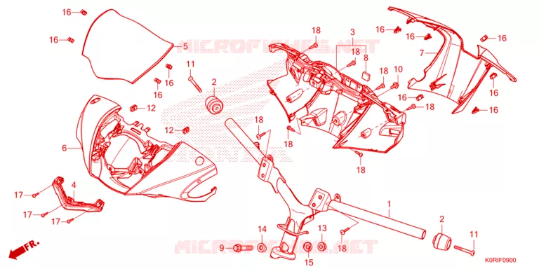 MANIGLIA STERZO/COPERTURA MANIGLIA Honda SCOOTER 125 SH 2023  SH125ADP