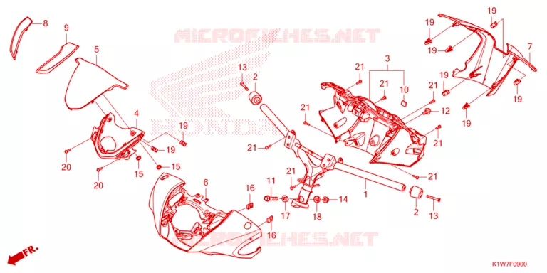 CONDOTTO MANIGLIA/COPERTURA MANIGLIA Honda SCOOTER 350 SH 2023  SH350ASP