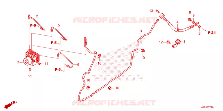 CILINDRO MAESTRO FRENO/MODULATORE ABS Honda SCOOTER 150 SH 2023  SH150ADP