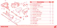 APERTURA BAULETTO per Honda SH 125 SPORTY TOP BOX 2023
