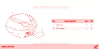 BAULETTO B *NHC61P* per Honda SH 125 SPORTY TOP BOX 2023