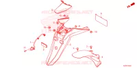 PARAFANGO POSTERIORE / FANALE ILLUMINAZIONE TARGA  per Honda SH 125 SPORTY TOP BOX 2023