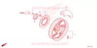 RUOTA POSTERIORE per Honda SH 125 SPORTY TOP BOX 2023