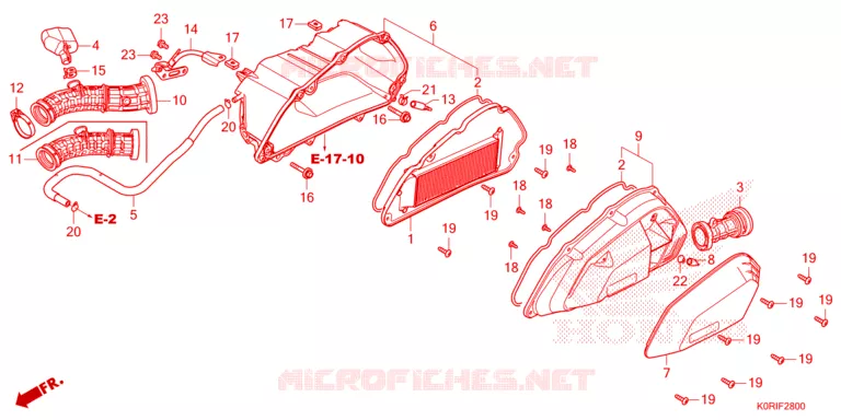 FILTRO ARIA(2) Honda SCOOTER 125 SH 2023  SH125AD2P