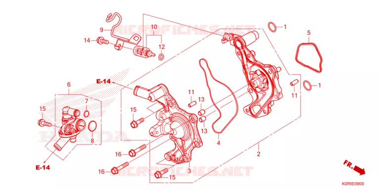 POMPA ACQUA Honda SCOOTER 125 SH 2023  SH125AD2P