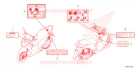 ETICHETTA CAUZIONE per Honda SH 125 SPORTY 4ED 2023