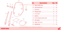 PARABREZZA *R 348* HYPER RED per Honda SH 125 SPORTY 4ED 2023