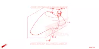 PARAFANGO ANTERIORE/PAVIMENTO GRADINO per Honda SH 125 SPORTY 4ED 2023