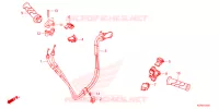 LEVA MANIGLIA/INTERRUTTORE/CAVO(1) per Honda SH 125 SMART TOP BOX 2023