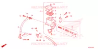 MAESTRO FRENO POSTERIORE CILINDRO per Honda SH 125 SMART TOP BOX 2023
