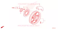 RUOTA POSTERIORE per Honda SH 125 SMART TOP BOX 2023