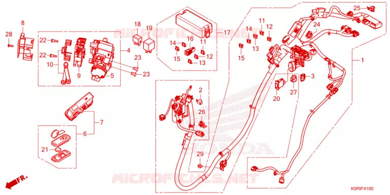 BARDATURA FILO/ RINCULO IGNIZIONE Honda SCOOTER 125 SH 2023  SH125ADP