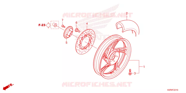 RUOTA POSTERIORE Honda SCOOTER 125 SH 2023  SH125ADP