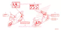 ETICHETTA CAUZIONE per Honda SH 150 SPORTY 2ED 2023