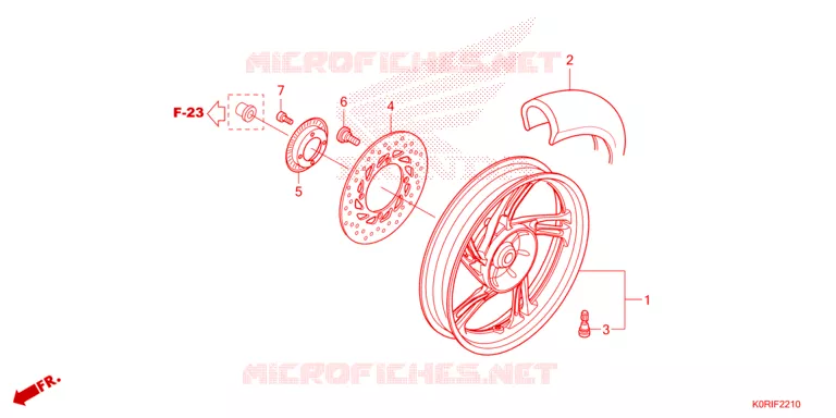 RUOTA POSTERIORE Honda SCOOTER 150 SH 2023  SH150AD2P