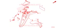 PARAFANGO POSTERIORE / FANALE ILLUMINAZIONE TARGA  per Honda SH 150 SPORTY ED 2023