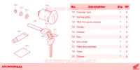 SERRATURA per Honda PCX 125 2ED 2023