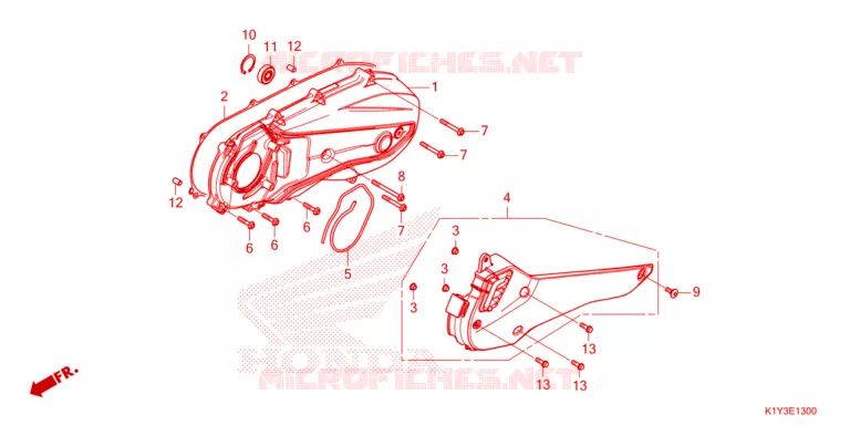 COPERTURA LATO SINISTRO Honda SCOOTER 125 PCX 2023  WW125AP