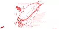 COPERTURA CORPO/SCATOLA BAGAGLI/ PORTATORE BAGAGLI per Honda PCX 125 ABS 2024